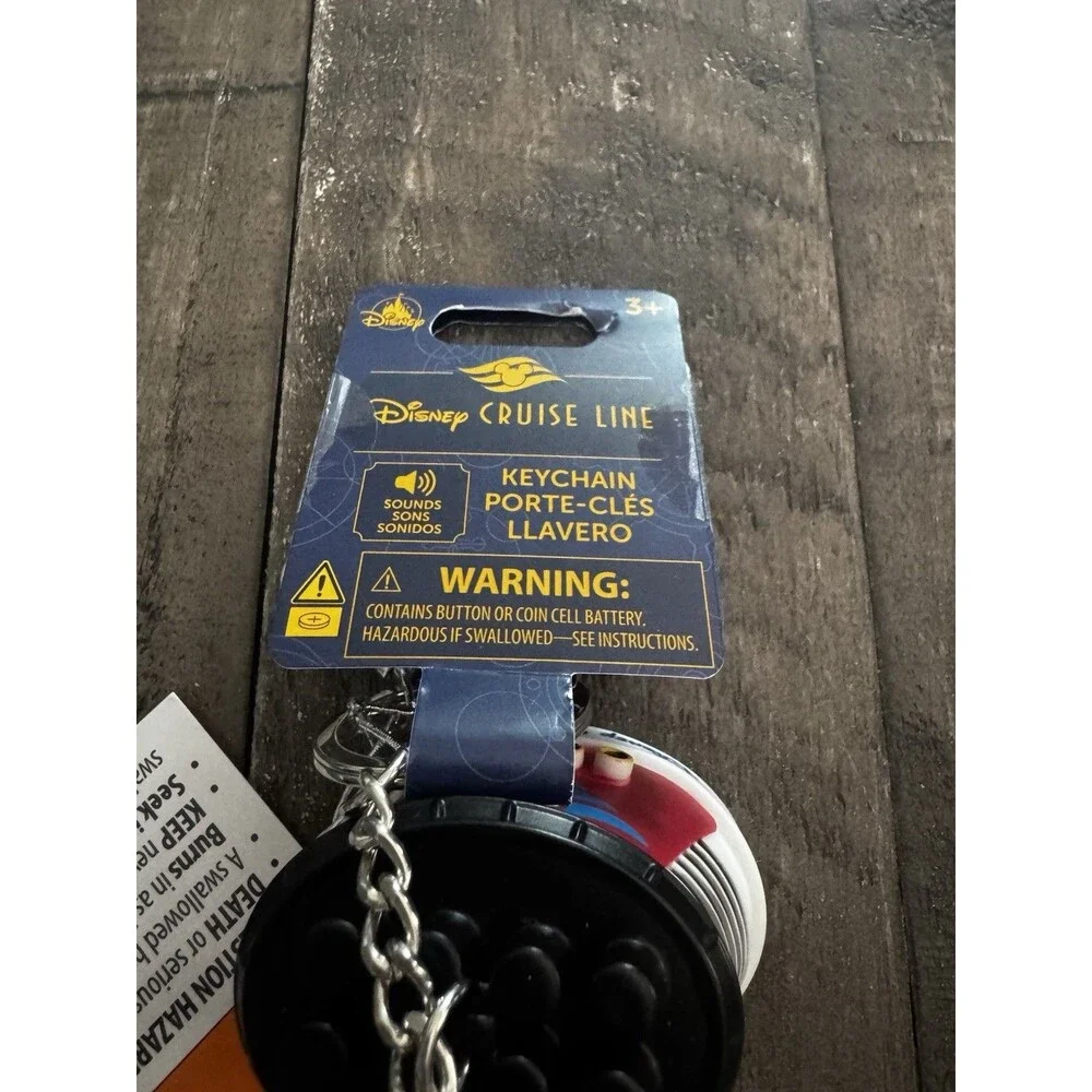 Disney Cruise Line Funnel Vision Keychain, Plays When You Wish Upon A Star. New